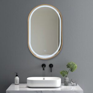 bathroom mirror with aluminium frame