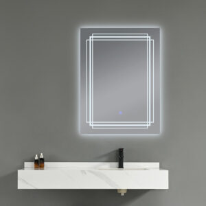 bathroom mirror with led touch